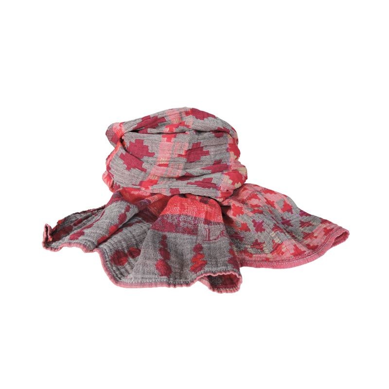 Cotton scarf Létol - Mon cherry