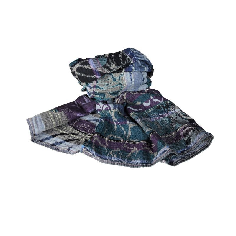 Foulard en coton bio Létol - Peacock