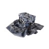 Foulard en coton bio Létol - Bleu chiné