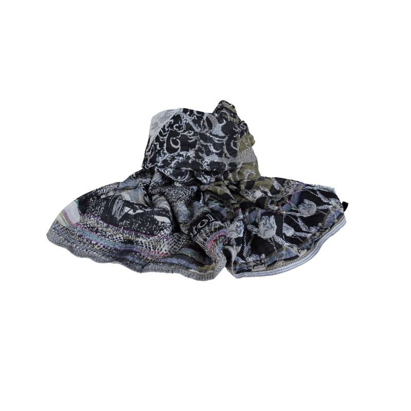 Foulard en coton bio Létol - Noir