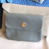 Leather wallet - Grey