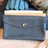 Leather wallet - Navy