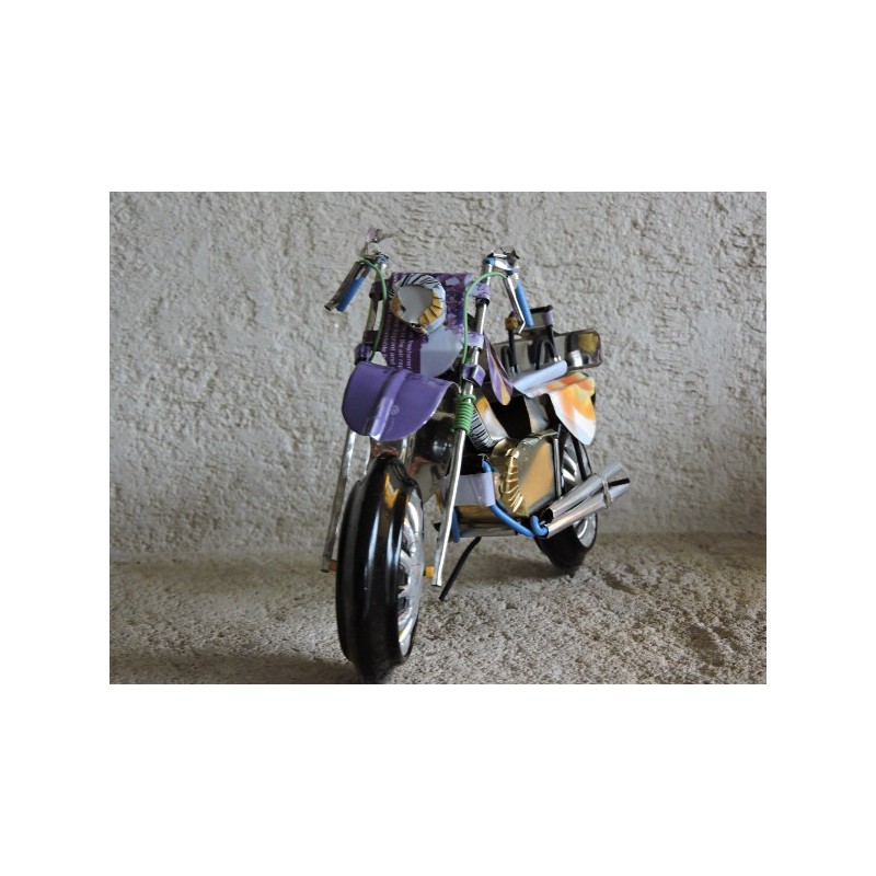 Motorcycle Made Of Recycled Metal Madame Framboise